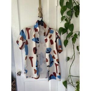 Romwe men’s size medium abstract Shirt